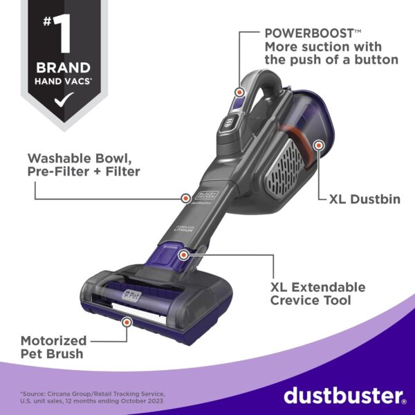 BLACK+DECKER AdvancedClean+ Cordless Pet Vacuum