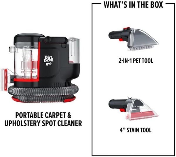 Dirt Devil Portable Spot Cleaner with Tools