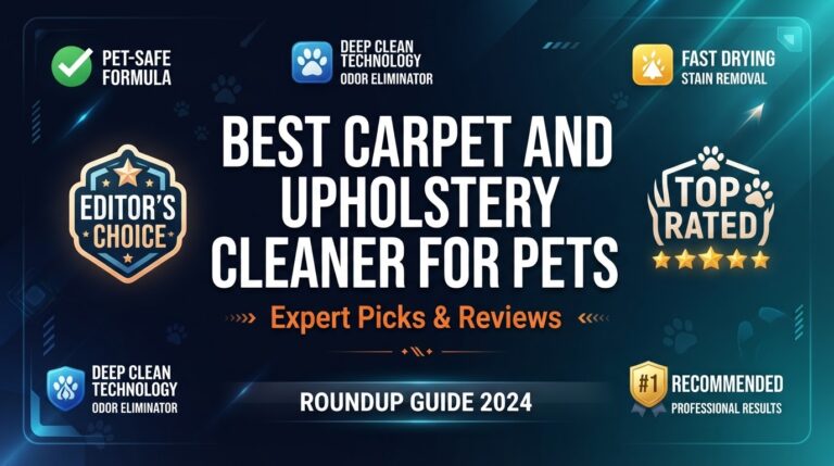 5 Best Carpet And Upholstery Cleaner For Pets: Top Rated 2026