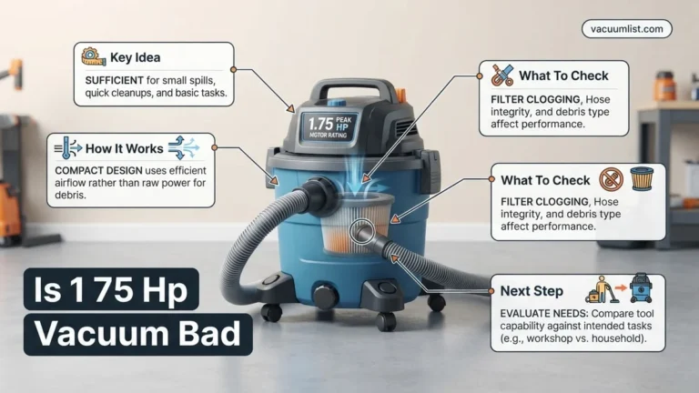Is 1 75 Hp Vacuum Bad Is 1.75 HP Vacuum Bad? Real 2026