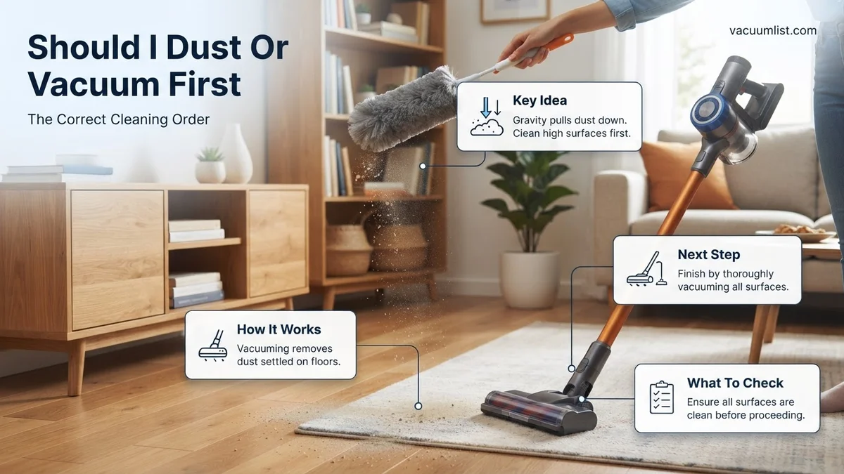 Should I Dust Or Vacuum First Should I Dust Or Vacuum First expert guide showing the main topic and key context