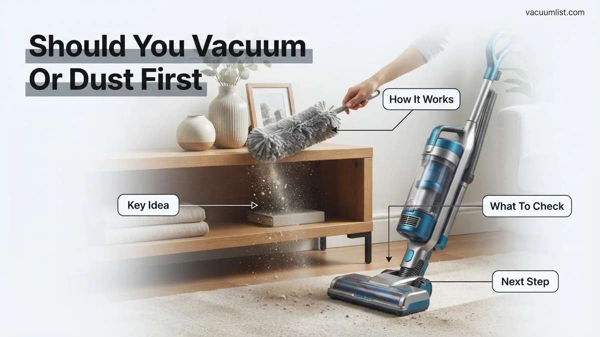 Should You Vacuum Or Dust First Should You Vacuum Or Dust First expert guide showing the main topic and key context