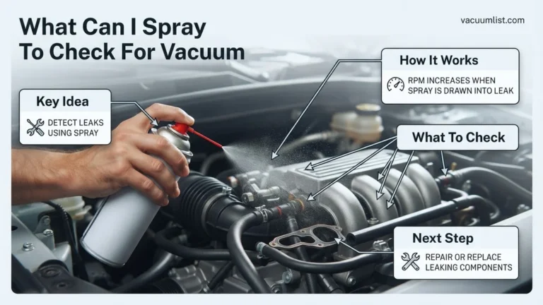 What Can I Spray to Check for Vacuum Leaks 2026 Guide