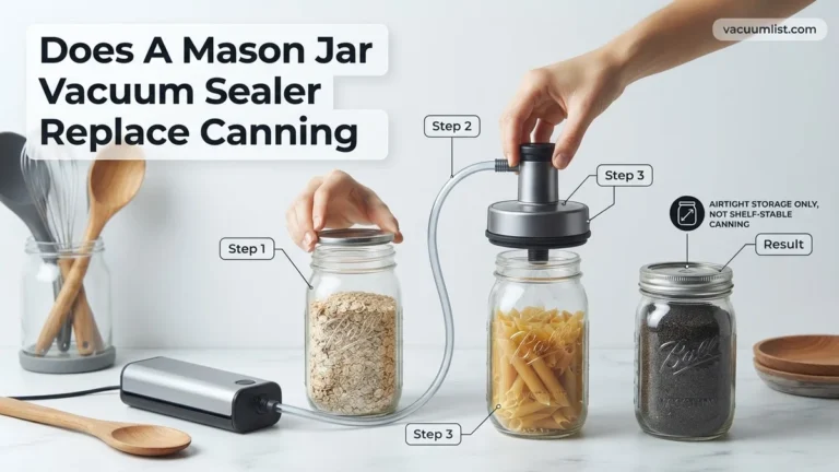 Does A Mason Jar Vacuum Sealer Replace Canning Real 2027